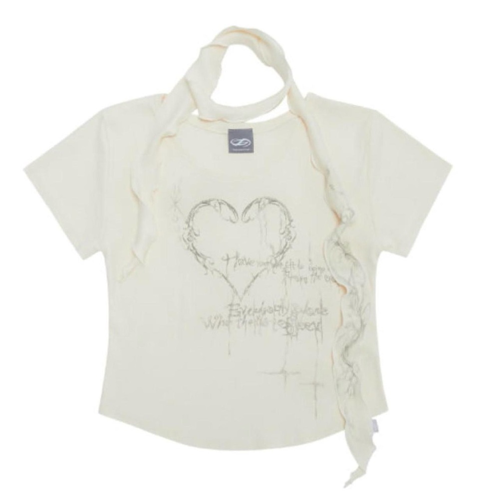 hugsyourskin : lemon heart ornament scarf top